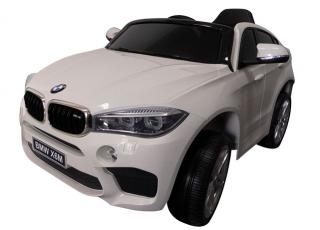 Detské elektrické autíčko Megacar BMW X6M, 2x 45 W, 2 x 6V, 7Ah, biele (detské elektrické autíčko )