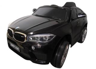 Detské elektrické autíčko Megacar BMW X6M, 2x 45 W, 2 x 6V, 7Ah, čierne (detské elektrické autíčko )