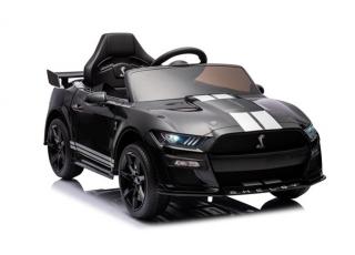 Detské elektrické autíčko Megacar Ford Mustang GT500 Shelby, 2x35W,12V 7Ah, čierne