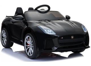 Detské elektrické autíčko Megacar Jaguar F-Type, 2 x 45 W, 1 x 12V 4,5Ah, čierne lakované