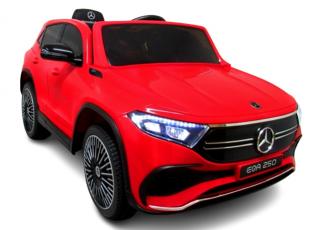 Detské elektrické autíčko Megacar Mercedes EQA,  2x45W, 12V 4,5Ah, červené