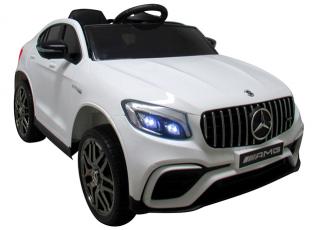 Detské elektrické autíčko SUV Megacar Mercedes GLC63s 4x4,  4x45W, 12V 7Ah, biele