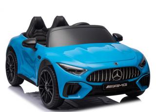 Detské športové dvojmiestne elektrické autíčko Megacar Mercedes AMG SL63, 2x200W, 24V 7Ah, modré lakované