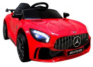 Detské športové elektrické autíčko Megacar MERCEDES GTR-S, diaľkové ovládanie, rádio USB + MP3, 2 x 35 W, 12V, červené (detské elektrické autíčko )