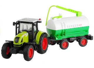 LEANTOYS Farmland detský traktor s cisternou, 37,5 cm