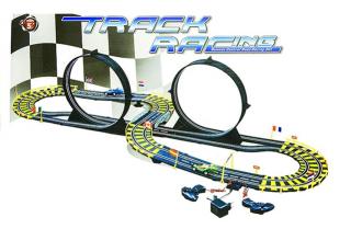 LEANTOYS Track Racing pretekárska dráha, 565cm + 2 autá