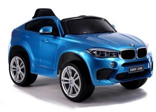 Megacar BMW X6, 2x45W, 2x6V 7Ah, modré lakované