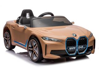 Megacar Detské elektrické autíčko BMW I4. 4x 45 W, 1x12V 7Ah, zlaté (detské elektrické autíčko )