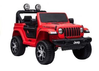 Megacar Detské elektrické autíčko Jeep Wrangler Rubicon 2x45W, 12V 7Ah, červený