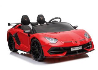 Megacar Detské elektrické autíčko Lamborghini Aventador SX2028, 2x200W, 2x12V 7Ah, červené