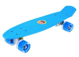 Megacar Skateboard so svietiacimi kolieskami SP0575, modrý