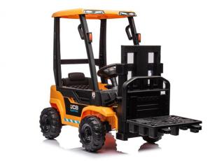 Megacar Vysokozdvižný vozík JCB, 2x45W, 1x12V 10Ah, žltý