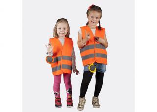 Reflexná vesta pre deti K201/P, oranžová