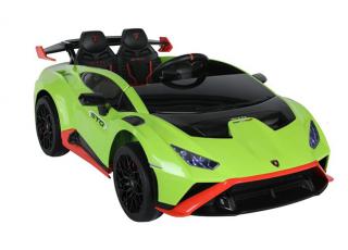 Športové detské elektrické autíčko Megacar Lamborghini STO DRIFT, 2x45W, 24V 4,5Ah, zelené