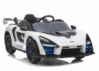 Športové detské elektrické autíčko Megacar McLaren Senna, 2x45W, 12V 7Ah, biele