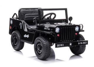 Terénne elektrické autíčko Megacar JH-103 4x4, 4x45W, 1x12V 7Ah, čierne