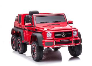 Terénne elektrické autíčko Megacar Mercedes Benz G63 6x6,  6x45W, 1x12V 10Ah, červené