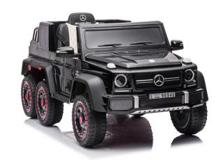 Terénne elektrické autíčko Megacar Mercedes Benz G63 6x6,  6x45W, 1x12V 10Ah, čierne