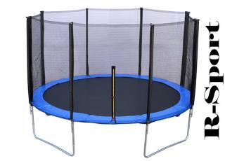 Trampolína R-SPORT 374 cm, 12 FT + ochranná sieť + rebrík (trampolína)