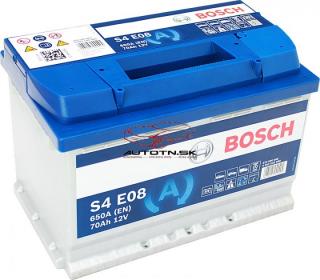 Autobateria Bosch S4 12V 70ah 760A Start-Stop EFB , 0092S4E081 (570500076)