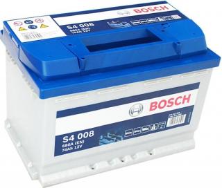 Autobatéria BOSCH S4/12V, 74Ah, 680A - 0092S40080
