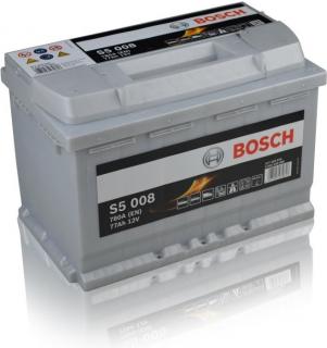 Autobatéria BOSCH S5/12V, 77Ah, 780A - 0092S50080