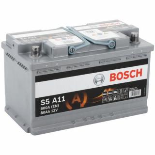 Autobatéria BOSCH Start-Stop AGM 12V, 80Ah 800A, 0092S5A110 ,  (580901080)