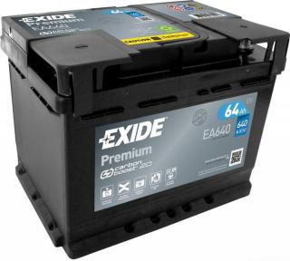 Autobatéria Exide Premium 12V 64Ah 640A EA640