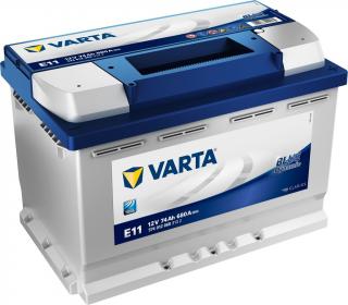 Autobatéria VARTA BLUE dynamic 12V 74Ah 680A  E11  574012068