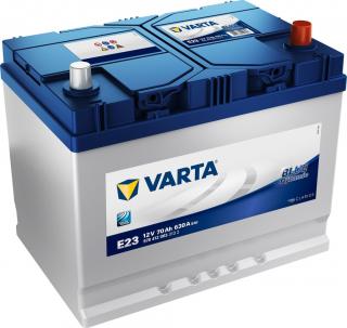 Autobateria VARTA BLUE dynamic E23 12V 70Ah 630A  pravá Asia  (570412063)