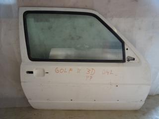 VW Golf ll PP dvere biele,celé sklo č.042 (VW Golf ll pravé predne dvere č.042)