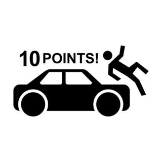 Samolepka 10 Points! na auto a motorku, tuning nálepka (4719)