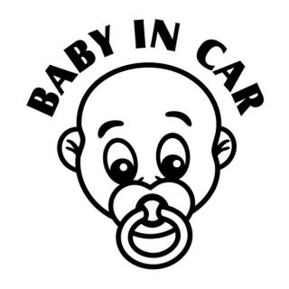 Samolepka Baby hlavička na auto a motorku, tuning nálepka (22601)