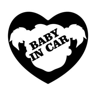 Samolepka baby in car na auto a motorku, tuning nálepka (22121)