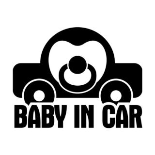 Samolepka baby in car na auto a motorku, tuning nálepka (22310)