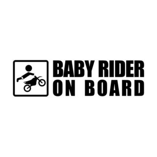 Samolepka BABY RIDER na auto a motorku, tuning nálepka (4738)