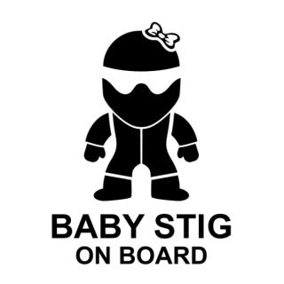 Samolepka Baby Stig na auto a motorku, tuning nálepka (5170)