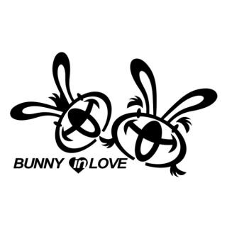 Samolepka Bunny In Love na auto a motorku, tuning nálepka (5187)