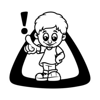 Samolepka chlapec v aute na auto a motorku, tuning nálepka (22529)