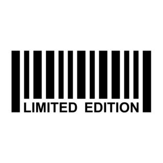 Samolepka čiarový kód limited edition na auto a motorku, tuning nálepka (5364)