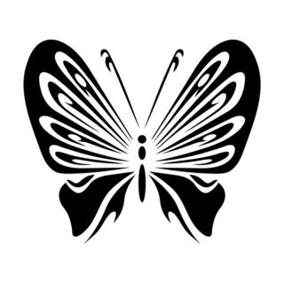 Samolepka dekorácie s motýlikom na auto a motorku, tuning nálepka (4746)