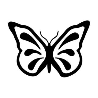 Samolepka dekorácie s motýľom na auto a motorku, tuning nálepka (3979)