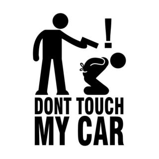 Samolepka Don´t touch my car na auto a motorku, tuning nálepka (2510)
