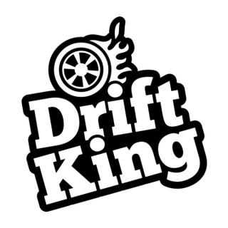 Samolepka drift king a plamene na auto a motorku, tuning nálepka (5320)