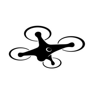 Samolepka dron kvadrokoptéra na auto a motorku, tuning nálepka (25156)