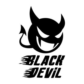 Samolepka gulička black devil na auto a motorku, tuning nálepka (5333)