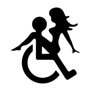 Samolepka invalida na auto a motorku, tuning nálepka (2303)