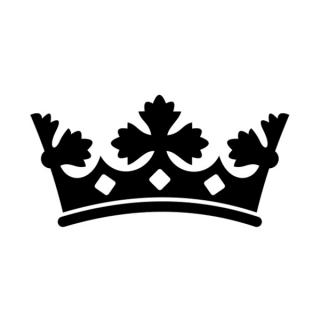 Samolepka kráľovská koruna na auto a motorku, tuning nálepka (25151)