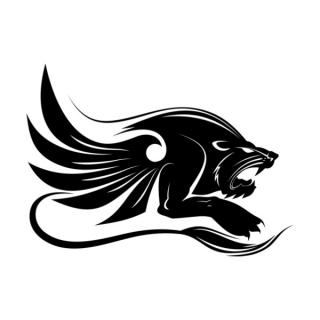 Samolepka logo lva na auto a motorku, tuning nálepka (3812)