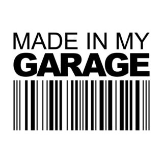 Samolepka Made in my garage na auto a motorku, tuning nálepka (2720)